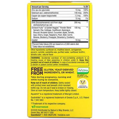 Мультивитамины для беременных Nature's Way Alive! Premium Prenatal Multivitamin, 60 капсул
