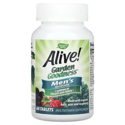 Мультивитамины для мужчин Nature's Way Alive! Garden Goodness for Men, 60 таблеток