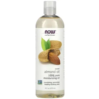 Олія солодкого мигдалю Now Solutions Almond Oil, 473 мл
