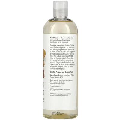 Олія мигдалю NOW Almond Oil, 473 мл