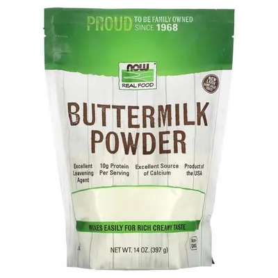 Пахта NOW Real Food Buttermilk Powder порошок, 397 г