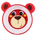 Тарілка Canpol babies з меламіну антиковзаюча з вушками, красная 4/520
