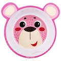 Тарелка Canpol babies из меламина антискользящая с ушками, розовая 4/520