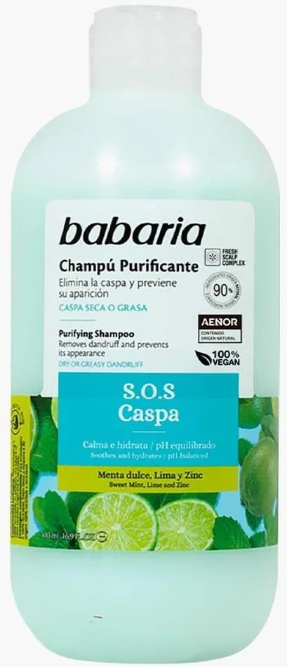 Шампунь Babaria очищаючий S.O.S проти лупи, 500 мл