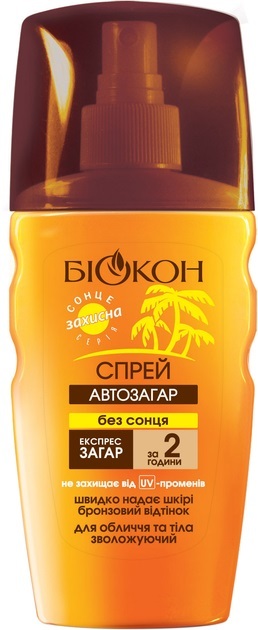 Спрей-автозагар для тела и лица Биокон увлажняющий, 160 мл