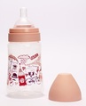 Бутылочка для кормления Lindo LI 159 с широким горлышком и силиконовой соской, 250 мл