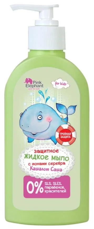 Крем-мило Pink Elephant рідке дитяче, Кашалот Саша, 250 мл