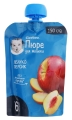 Пюре фруктове Gerber Яблуко, персик, 150 г