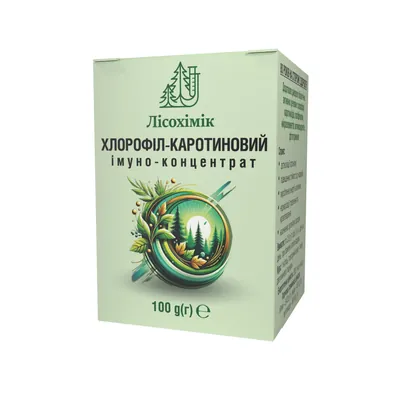 Хлорофіл-каротиновий Імуно-концентрат, 100 г