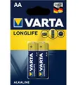 Батарейка Varta Longlife AA лужна, 2 штуки