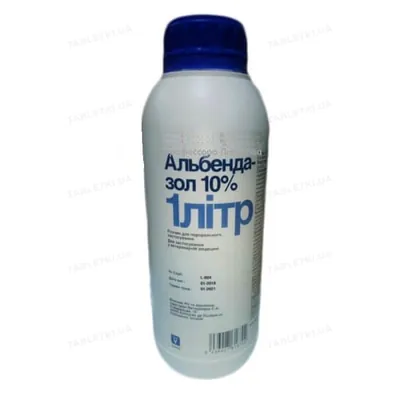 Альбендазол (ДЛЯ ТВАРИН) 10% антигельмінтик, розчин, 1 л
