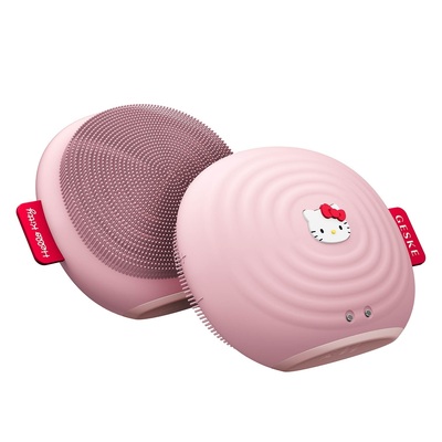 Щетка для лица GESKE Электронная звуковая 4 в 1 by Hello Kitty, Розовая