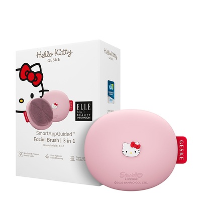 Щетка для лица GESKE 3 в 1 by Hello Kitty, Розовая