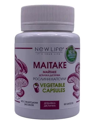 Майтаке New Life Maitake вег. капсули №60