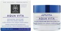 Крем для лица Apivita Aqua Vita интенсивное увлажнение и оздоровление для нормальной и сухой кожи, 50 мл