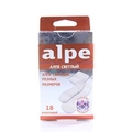 Набор пластырей медицинских Alpe Light на тканевой основе светлый, разных размеров, 18 штук