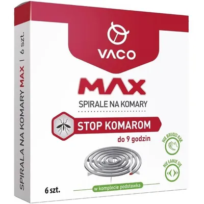 Спіралі від комарів Vaco Max, 6 штук