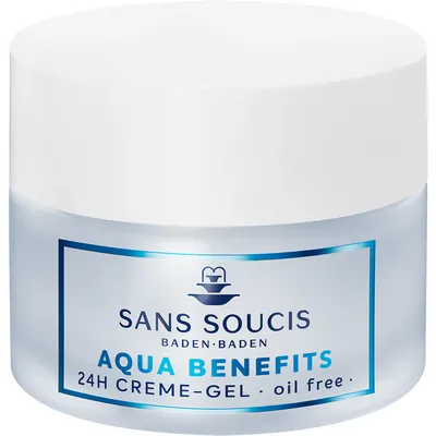 Крем-гель Sans Soucis Aqua Benefits 24h зволоження для нормальної, комбінованої шкіри, 50 мл