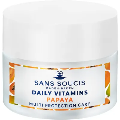 Крем-догляд Sans Soucis Daily Vitamins мультизахисний Папайя для нормальної сухої шкіри, 50 мл