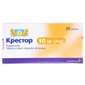 Крестор таблетки, в/плів. обол. по 10 мг №28 (14х2)