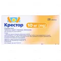 Крестор таблетки, в/плів. обол. по 10 мг №28 (14х2)
