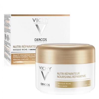 Маска Vichy Dercos насыщенная питательно-восстанавливающая для сухих и поврежденных волос, 200 мл
