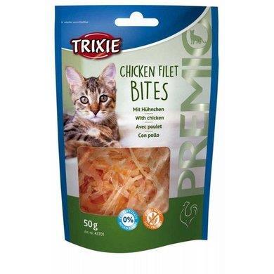 Лакомство для кошек Trixie 42701 Premio Chicken Filet Bites филе куриное сушеное, 50 г