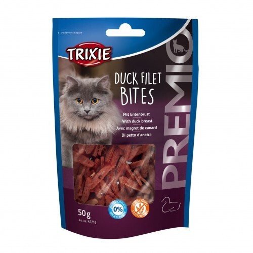 Лакомство для кошек Trixie 42716 Premio Duck Filet Bites филе утки сушеное, 50 г