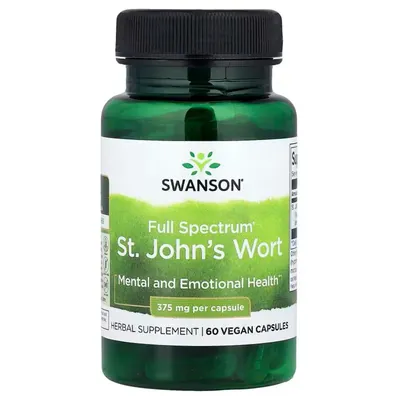 Звіробій Swanson St. John's Wort 375 мг, 60 капсул