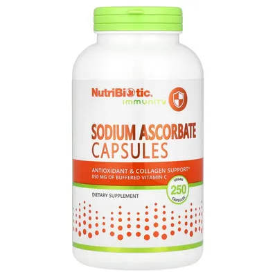 Аскорбат натрію NutriBiotic Sodium Ascorbate вег. капсули №250