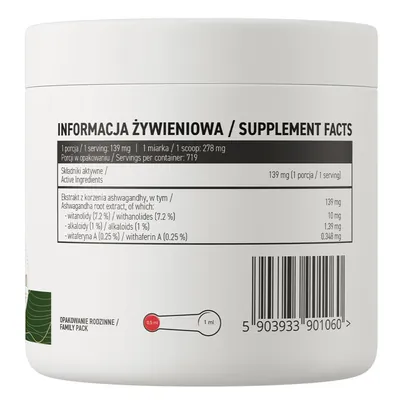 Ашваганда екстракт OstroVit Ashwagandha Extract, 100 г