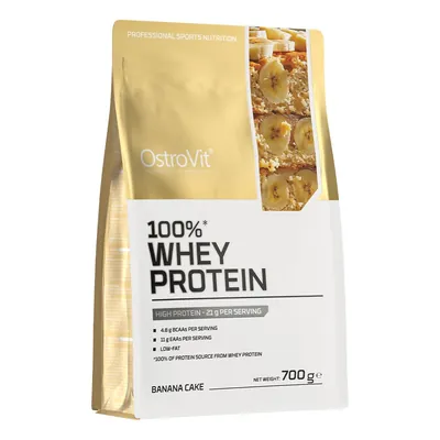 Протеїн сироватковий концентрат OstroVit 100% Whey Protein банановий пиріг, 700 г
