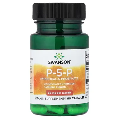 Піридоксаль-5-фосфат Swanson P-5-P 20 мг, 60 капсул