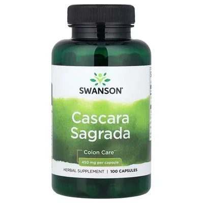 Каскара Саграда Swanson Cascara Sagrada 450 мг, 100 капсул