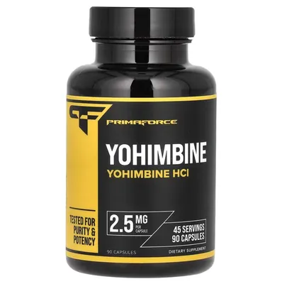 Йохімбін гідрохлорид Primaforce Yohimbine HCl 5 мг, 90 капсул