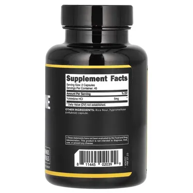 Йохімбін гідрохлорид Primaforce Yohimbine HCl 5 мг, 90 капсул