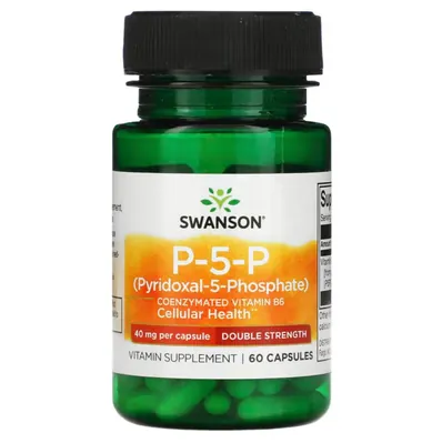 Піридоксаль-5-фосфат Swanson P-5-P 40 мг, 60 капсул