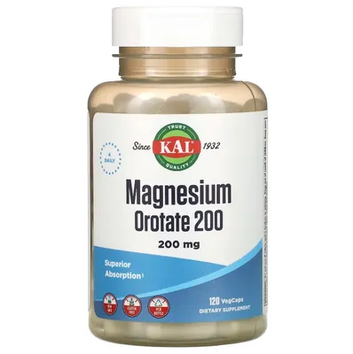 Магнію оротат KAL Magnesium Orotate 200 мг, 120 веганських капсул