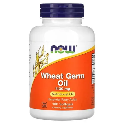 Пшениці зародків олія NOW Wheat Germ Oil 1130 мг м'які капсули №100
