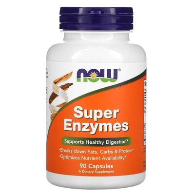 Супер Энзимы NOW Super Enzymes капсулы №90