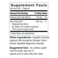 R-ліпоєва кислота Genceutic Naturals R-Lipoic Acid+ вег. капсули №60