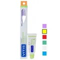 Набір Dentaid Vitis Orthodontic Access зубна щітка середня (жовта) + зубна паста 15 мл