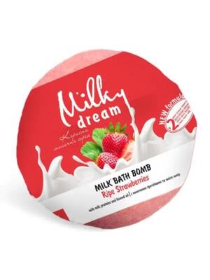 Бомба для ванн Milky Dream Молочная Спелая клубника, 100 г