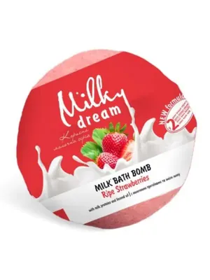 Бомба для ванн Milky Dream Молочна Стигла полуниця, 100 г