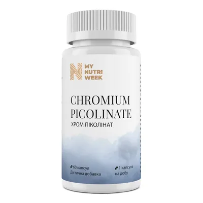 Хром піколінат MyNutriWeek Chromium Picolinate, 60 капсул