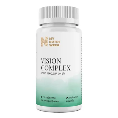 Комплекс для очей My Nutri Week Vision Complex, 120 таблеток