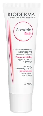 Крем для обличчя Bioderma Sensibio Rich насичений для сухої шкіри, 40 мл