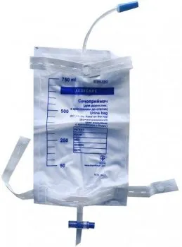 Сечоприймач Hemoplast з клапаном для зливу, 2 л, 1 штука