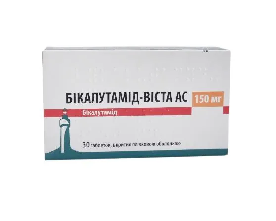 Бікалутамід-Віста АС таблетки, в/плів. обол. по 150 мг №30 (10х3)
