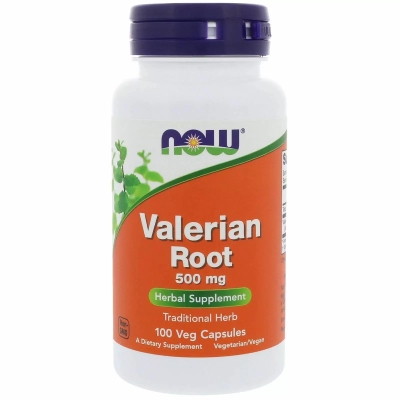 Корень валерианы NOW Valerian Root 500 мг капсулы №100